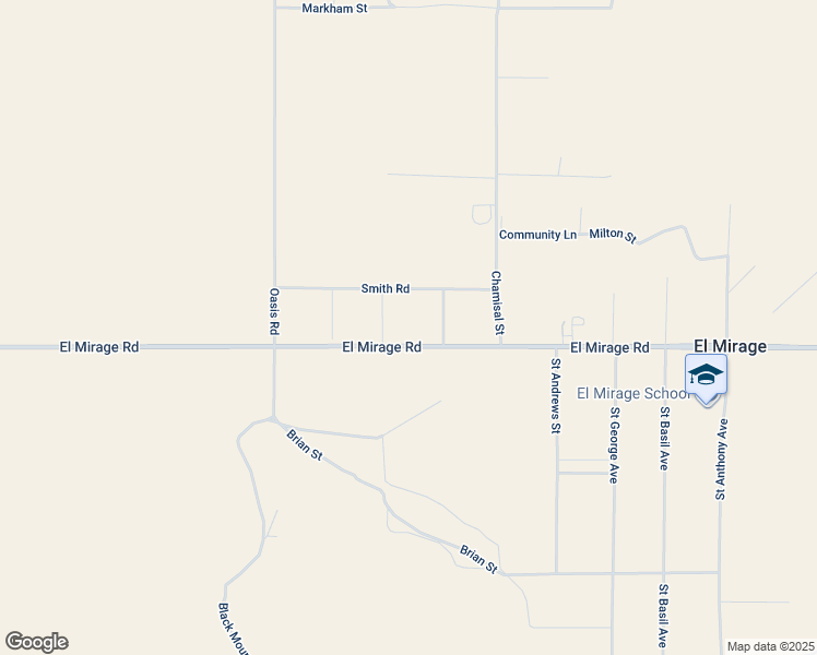 map of restaurants, bars, coffee shops, grocery stores, and more near 1166 El Mirage Road in El Mirage