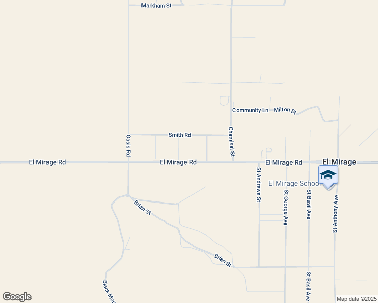 map of restaurants, bars, coffee shops, grocery stores, and more near 1166 El Mirage Road in El Mirage