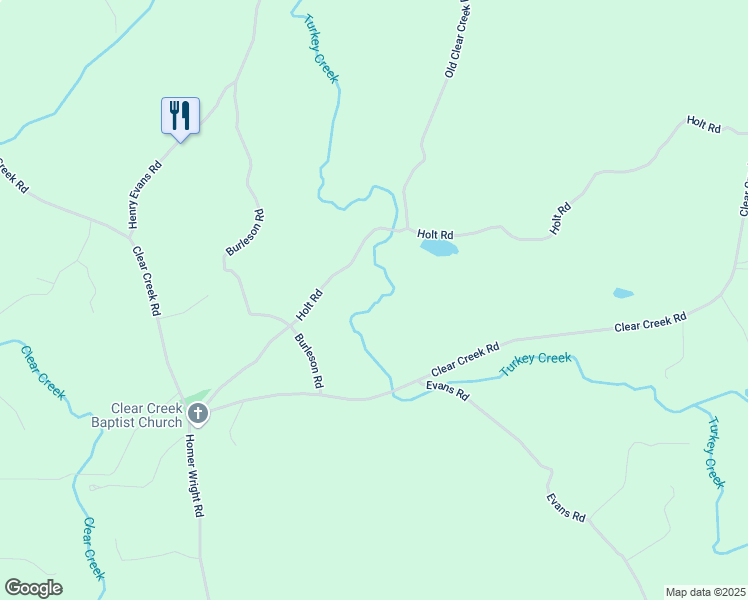 map of restaurants, bars, coffee shops, grocery stores, and more near 207 Oak Park Drive in Talking Rock