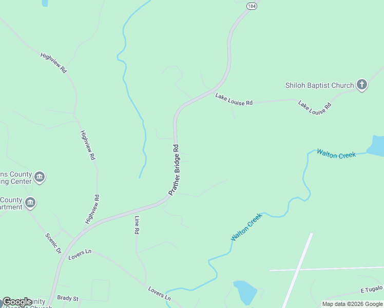 map of restaurants, bars, coffee shops, grocery stores, and more near 1988 Prather Bridge Road in Toccoa