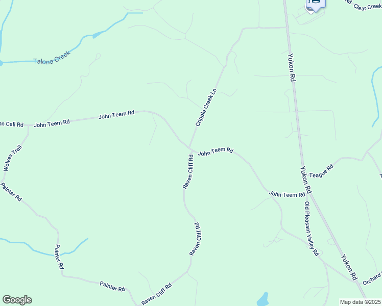 map of restaurants, bars, coffee shops, grocery stores, and more near 0 Raven Cliff Road in Talking Rock