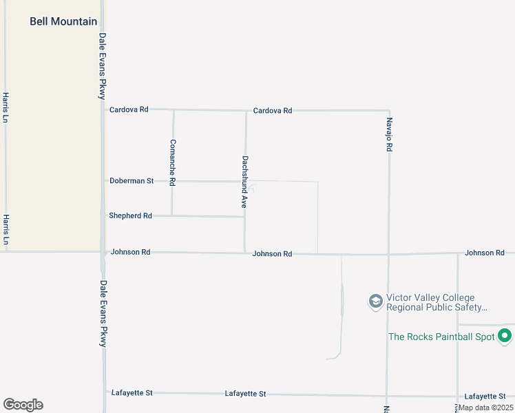 map of restaurants, bars, coffee shops, grocery stores, and more near 19481 Dachshund Avenue in Apple Valley