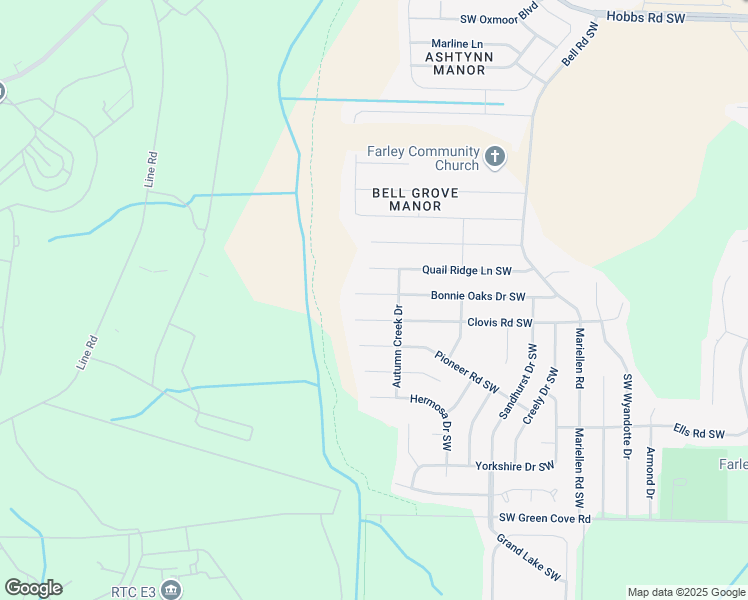 map of restaurants, bars, coffee shops, grocery stores, and more near 2609 Bonnie Oaks Drive Southwest in Huntsville