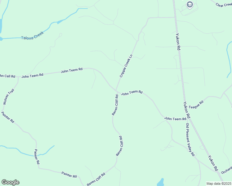 map of restaurants, bars, coffee shops, grocery stores, and more near 0 Raven Cliff Road in Talking Rock