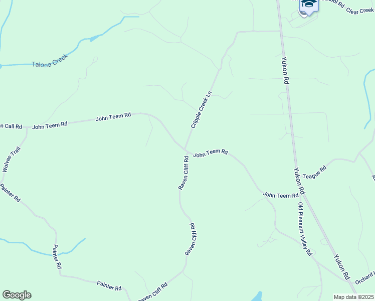 map of restaurants, bars, coffee shops, grocery stores, and more near 56 Raven Cliff Road in Talking Rock
