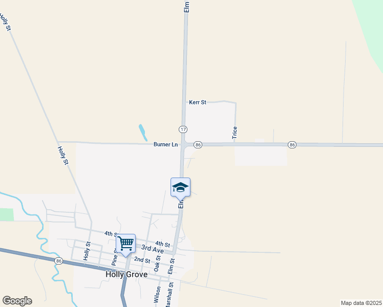 map of restaurants, bars, coffee shops, grocery stores, and more near 892 Coleman Drive in Holly Grove