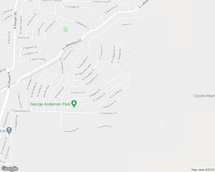 map of restaurants, bars, coffee shops, grocery stores, and more near 9751 East Magma Drive in Prescott Valley