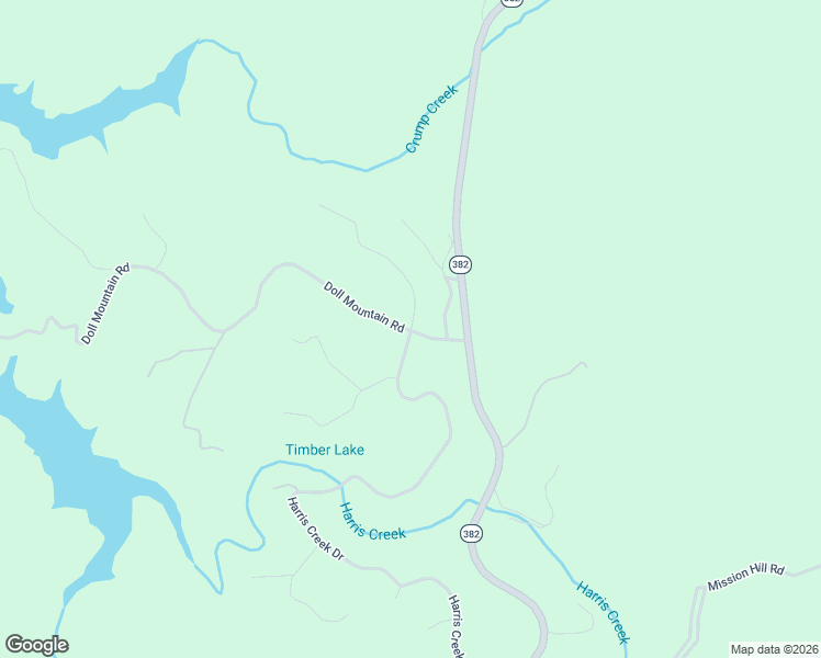 map of restaurants, bars, coffee shops, grocery stores, and more near 38 Harris Creek Drive in Ellijay