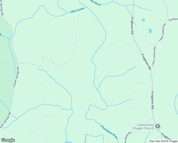 map of restaurants, bars, coffee shops, grocery stores, and more near 124 Candy Man Lane in Dahlonega