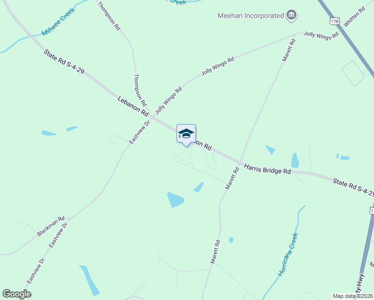 map of restaurants, bars, coffee shops, grocery stores, and more near 2850 Lebanon Road in Pendleton