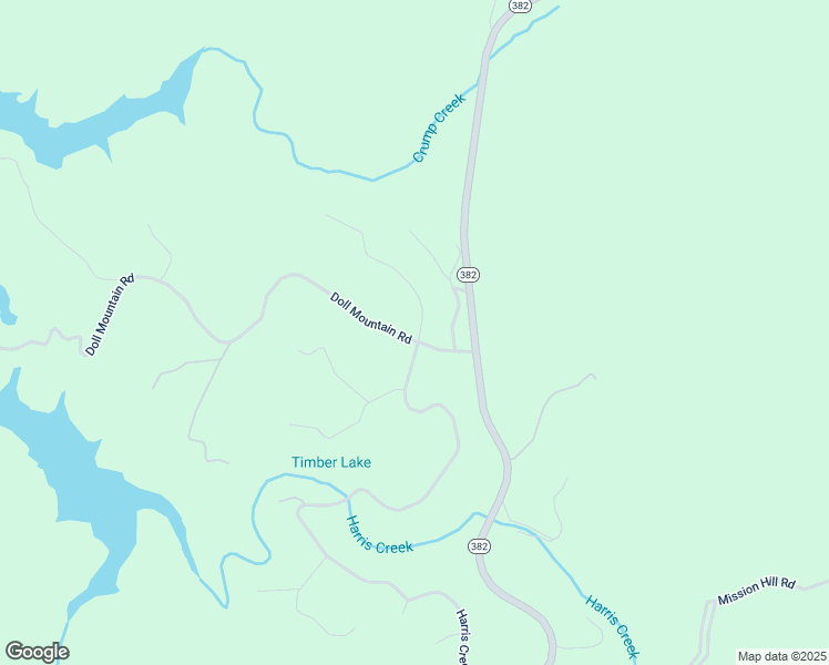 map of restaurants, bars, coffee shops, grocery stores, and more near North Harris Creek Drive in Gilmer County