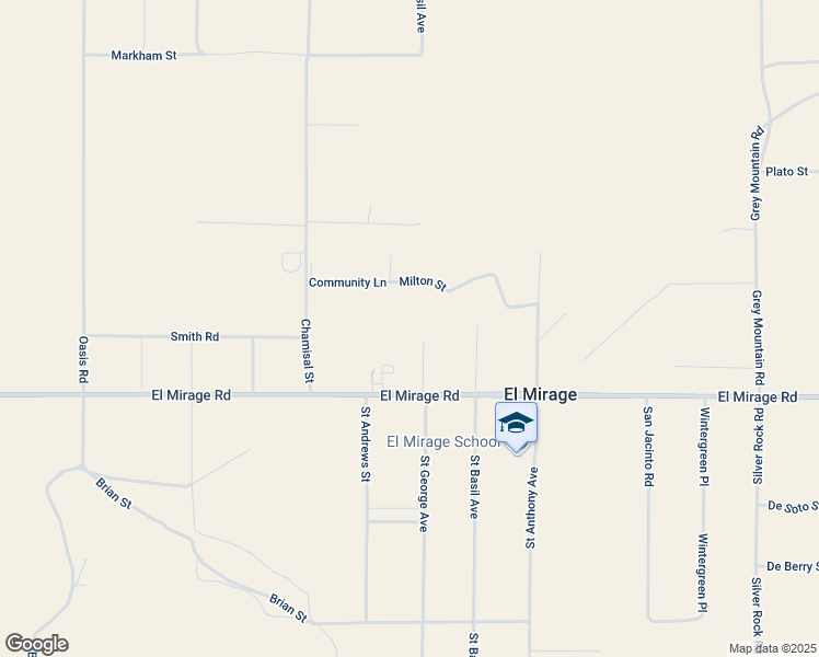 map of restaurants, bars, coffee shops, grocery stores, and more near 1494 El Mirage Road in Adelanto