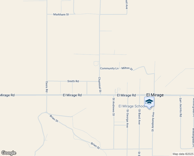 map of restaurants, bars, coffee shops, grocery stores, and more near 1280 Smith Road in Adelanto