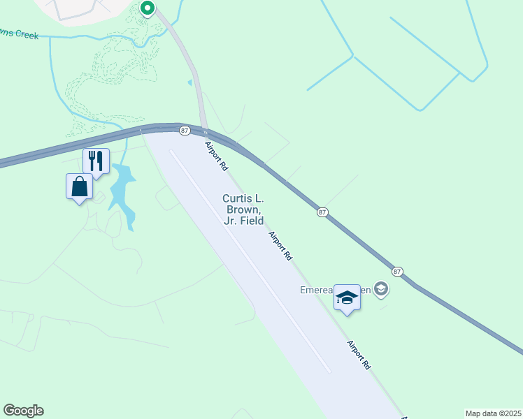 map of restaurants, bars, coffee shops, grocery stores, and more near 509 Airport Road in Elizabethtown