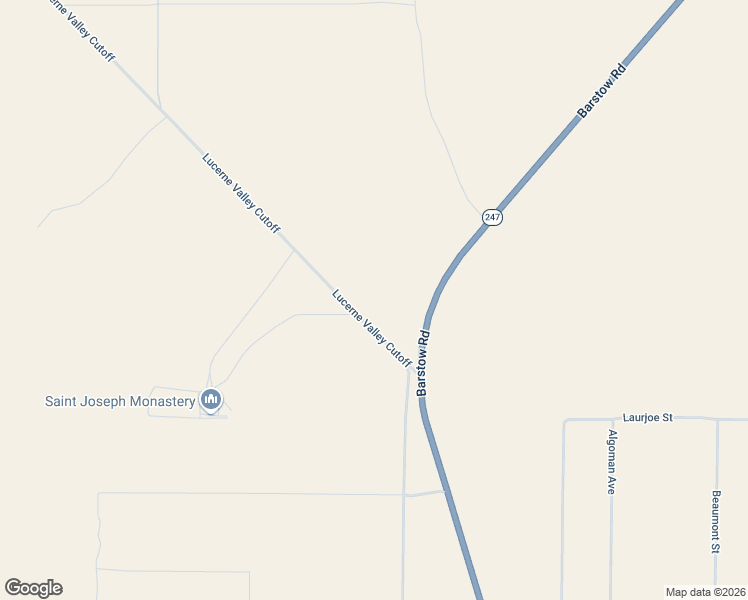 map of restaurants, bars, coffee shops, grocery stores, and more near in Lucerne Valley