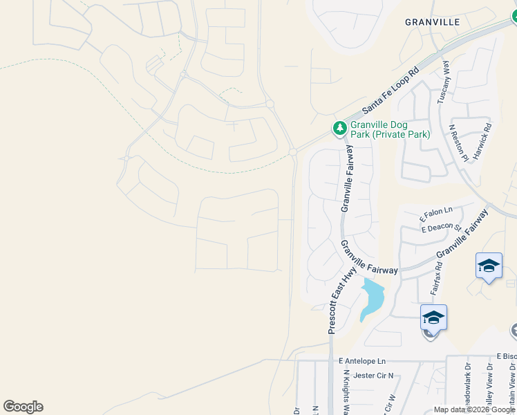 map of restaurants, bars, coffee shops, grocery stores, and more near Iron King Trail (Prescott to Prescott Valley) in Yavapai County