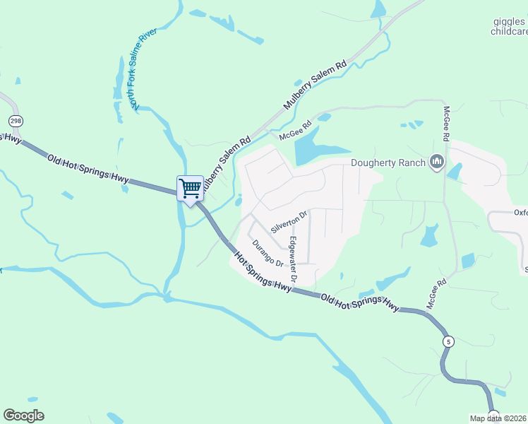 map of restaurants, bars, coffee shops, grocery stores, and more near 2257 Irondale Drive in Benton