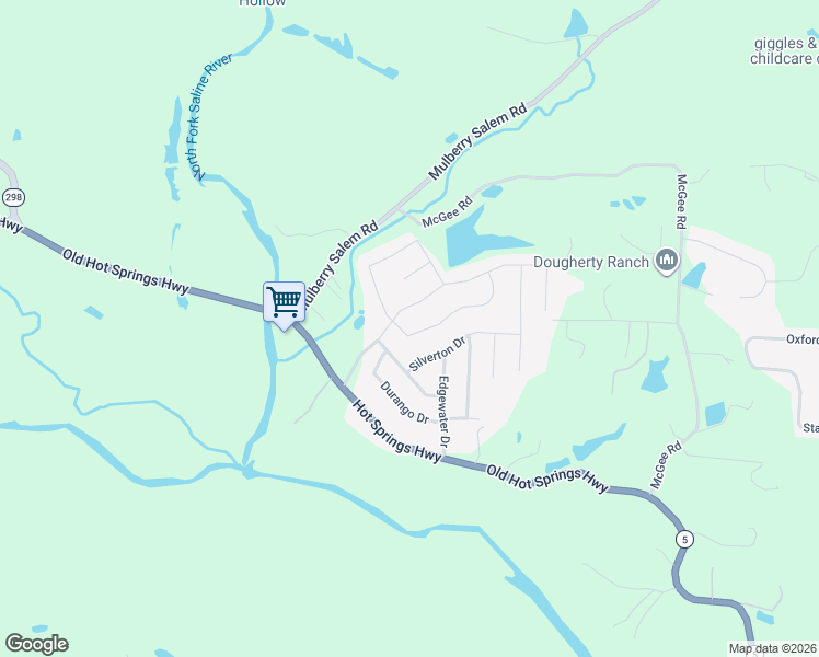 map of restaurants, bars, coffee shops, grocery stores, and more near 2257 Irondale Drive in Benton