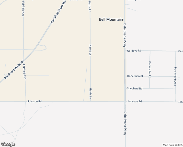 map of restaurants, bars, coffee shops, grocery stores, and more near Harris Lane in Apple Valley