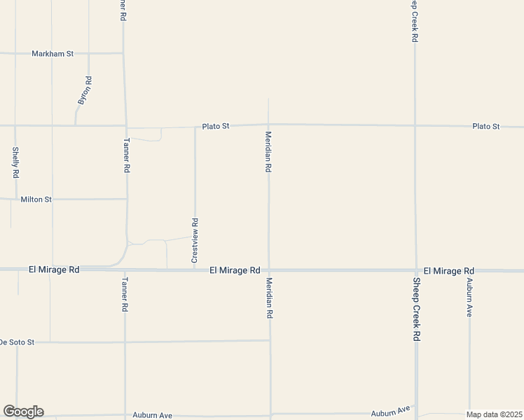 map of restaurants, bars, coffee shops, grocery stores, and more near Meridian Road in San Bernardino County