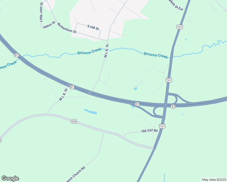 map of restaurants, bars, coffee shops, grocery stores, and more near 155 McDowell Farm Lane in Clarkton