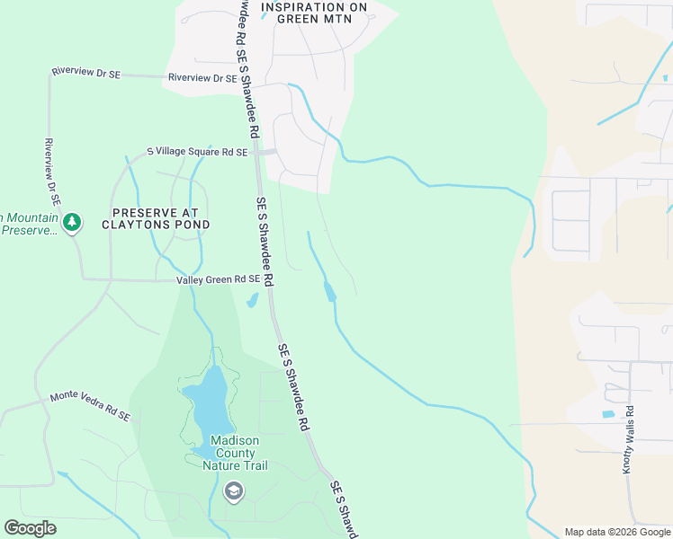 map of restaurants, bars, coffee shops, grocery stores, and more near 13313 South Shawdee Road Southeast in Huntsville