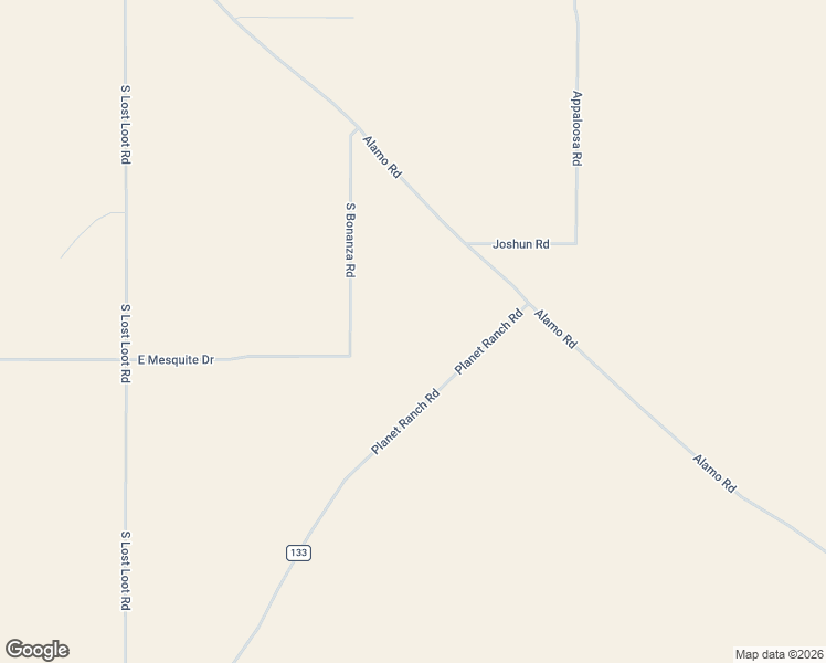 map of restaurants, bars, coffee shops, grocery stores, and more near South Bonanza Road in Yucca