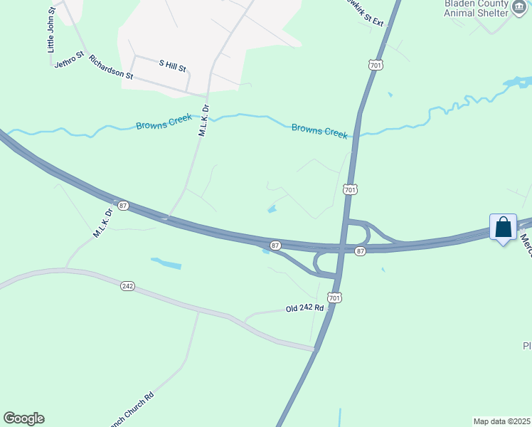map of restaurants, bars, coffee shops, grocery stores, and more near 157 Grey Moss Lane in Elizabethtown