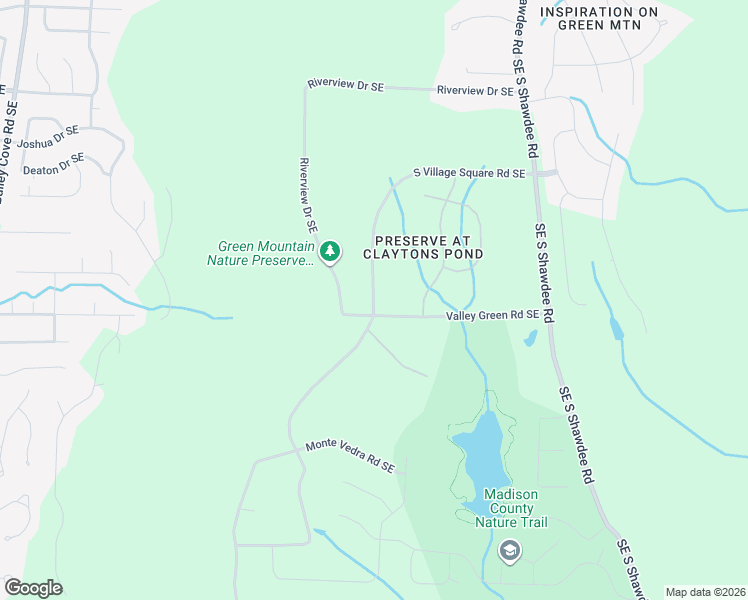 map of restaurants, bars, coffee shops, grocery stores, and more near 13213 South Village Square Road Southeast in Huntsville