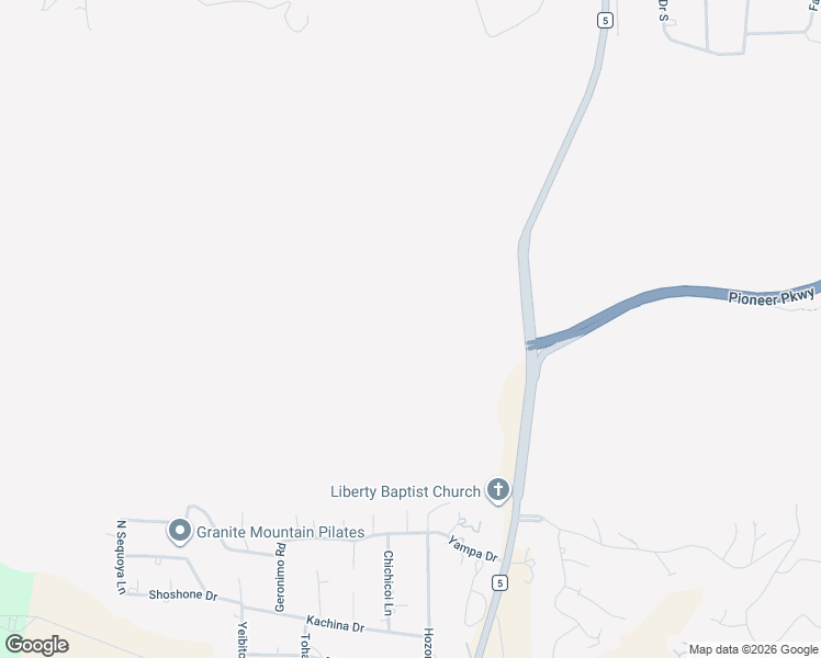 map of restaurants, bars, coffee shops, grocery stores, and more near 5166-5168 N Williamson Valley Rd in Prescott