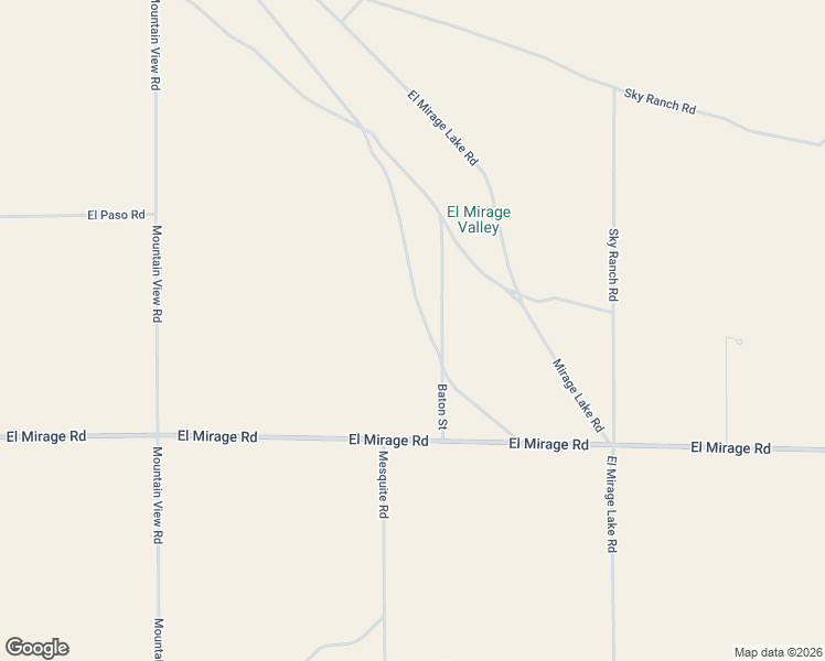 map of restaurants, bars, coffee shops, grocery stores, and more near 6198 El Mirage Road in El Mirage