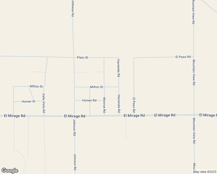 map of restaurants, bars, coffee shops, grocery stores, and more near Monroe Road in San Bernardino County
