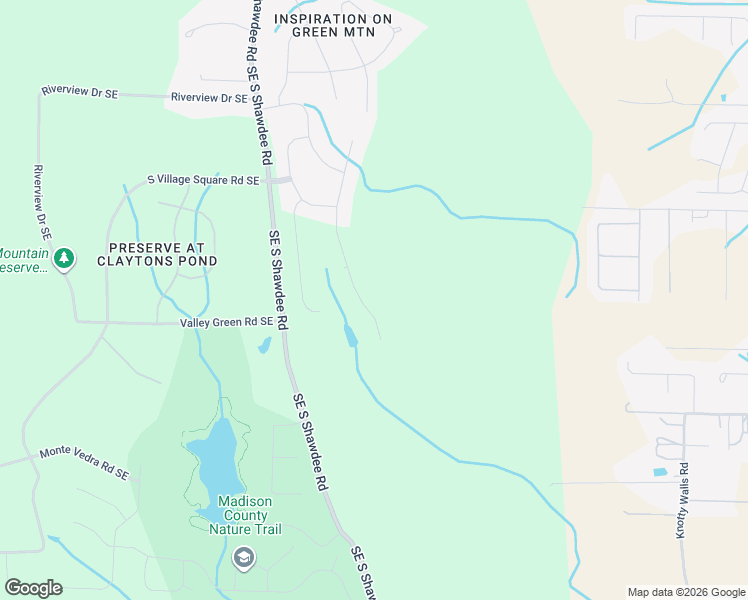 map of restaurants, bars, coffee shops, grocery stores, and more near 13313 South Shawdee Road Southeast in Huntsville