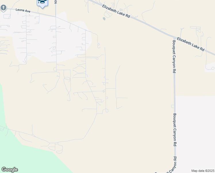 map of restaurants, bars, coffee shops, grocery stores, and more near 39746 86th Street West in Leona Valley