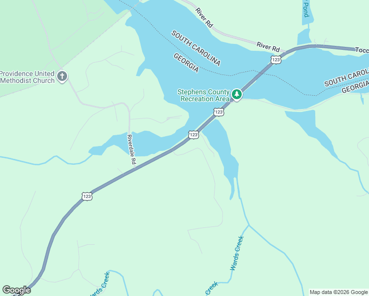 map of restaurants, bars, coffee shops, grocery stores, and more near 27 Cherokee Road in Toccoa