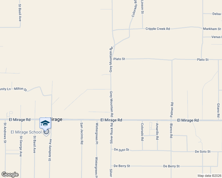 map of restaurants, bars, coffee shops, grocery stores, and more near 19491 Grey Mountain Road in Adelanto