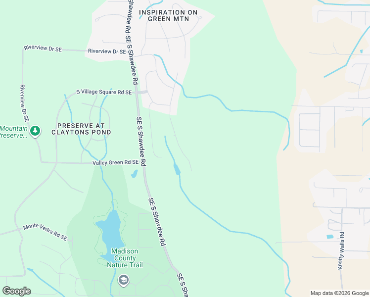 map of restaurants, bars, coffee shops, grocery stores, and more near 13257 South Shawdee Road Southeast in Huntsville