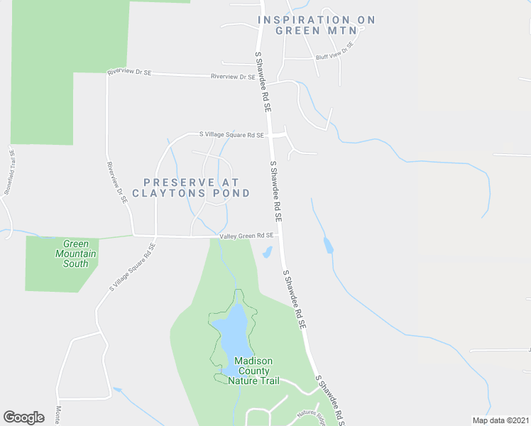 map of restaurants, bars, coffee shops, grocery stores, and more near 13260 South Shawdee Road Southeast in Huntsville