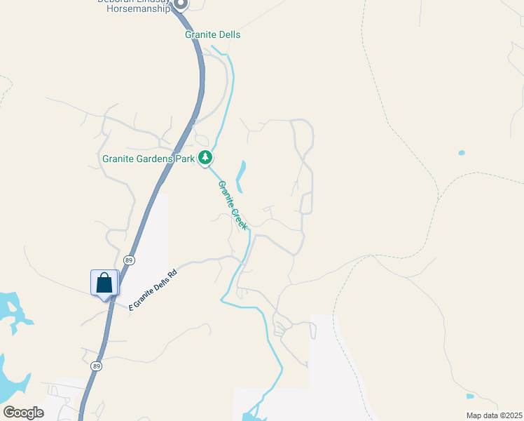 map of restaurants, bars, coffee shops, grocery stores, and more near 4446 Rock Garden Circle in Prescott