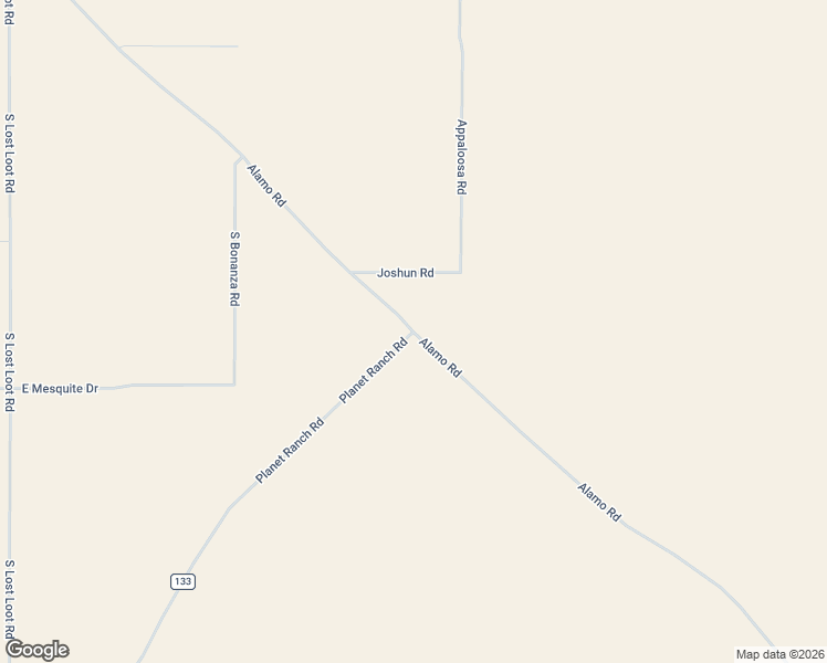 map of restaurants, bars, coffee shops, grocery stores, and more near Alamo Road in Yucca