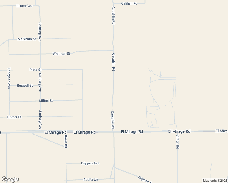 map of restaurants, bars, coffee shops, grocery stores, and more near Caughlin Road in Adelanto