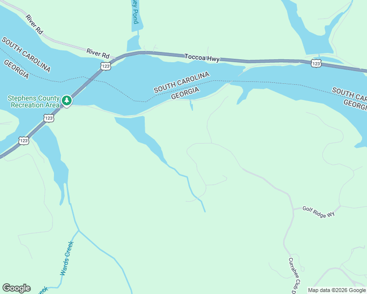 map of restaurants, bars, coffee shops, grocery stores, and more near 1634 Currahee Club Drive in Toccoa