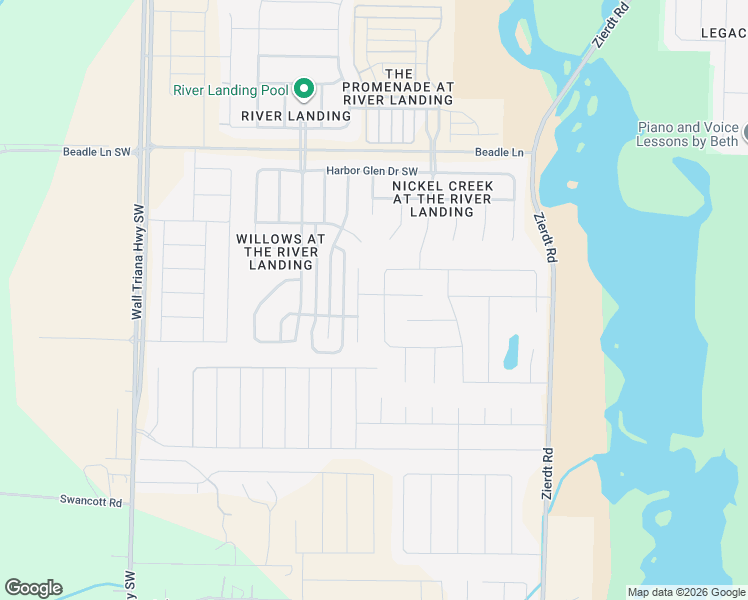 map of restaurants, bars, coffee shops, grocery stores, and more near 277 Caudle Drive in Madison