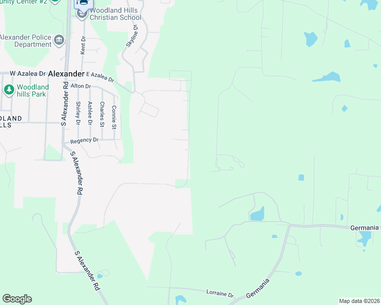 map of restaurants, bars, coffee shops, grocery stores, and more near 9208 Pleasant Valley Drive in Alexander