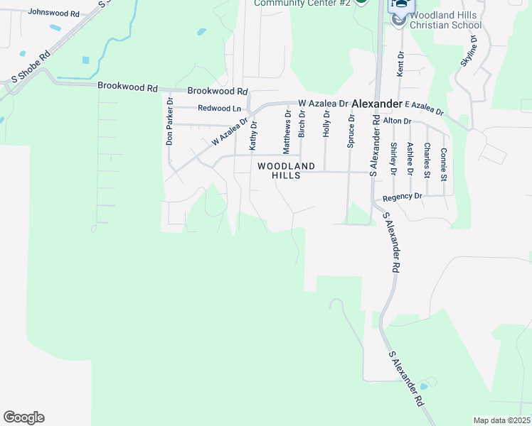 map of restaurants, bars, coffee shops, grocery stores, and more near 16010 Kathy Drive in Alexander