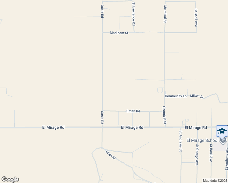 map of restaurants, bars, coffee shops, grocery stores, and more near 19515 Oasis Road in Adelanto