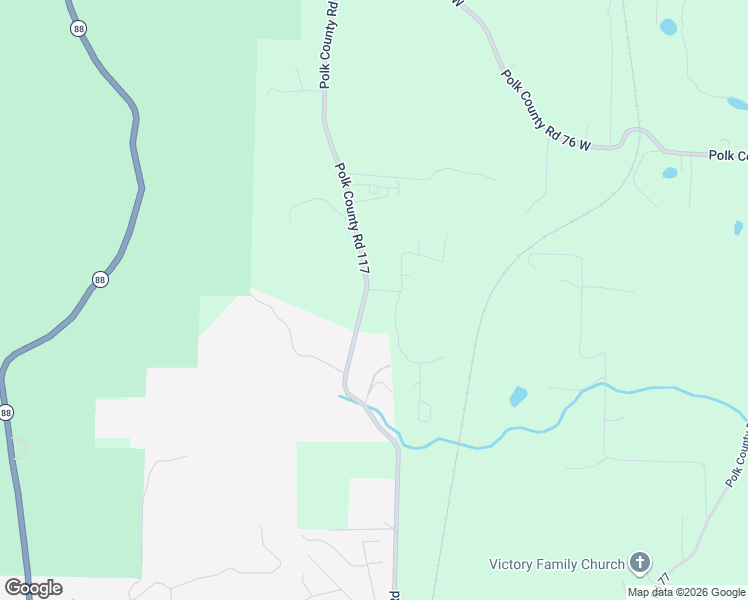 map of restaurants, bars, coffee shops, grocery stores, and more near 426 Polk County Road 117 in Mena