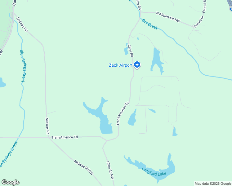 map of restaurants, bars, coffee shops, grocery stores, and more near 606 Cline Road in Resaca