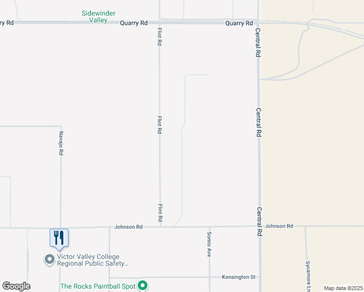 map of restaurants, bars, coffee shops, grocery stores, and more near El Dorado Road in Apple Valley