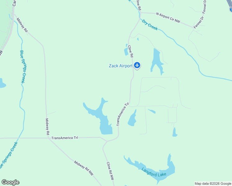 map of restaurants, bars, coffee shops, grocery stores, and more near 606 Cline Road in Resaca